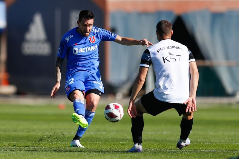Matías Zaldivia en el duelo amistoso entre la U y Santiago Morning. Foto: Prensa U. de Chile.