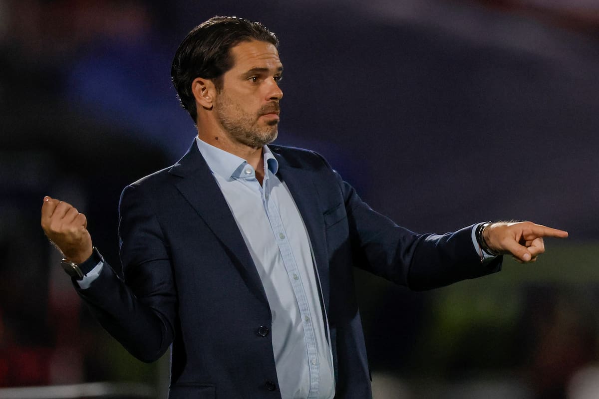 Fernando Gago, entrenador de los azules. Foto: Aton.