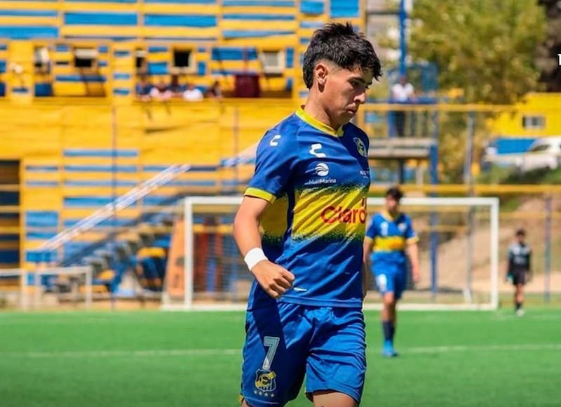 Martín Galdames defendiendo los colores de Everton durante esta temporada.
