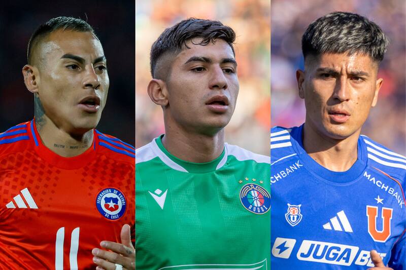 Eduardo Vargas, Esteban Matus y Matías Sepúlveda.