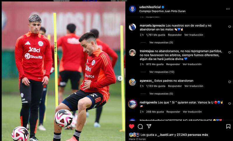 El picante posteo de la U tocándole la oreja a Colo Colo y Carlos Palacios.