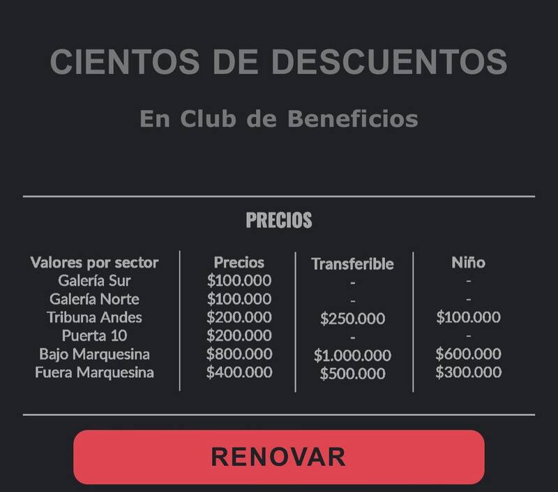 Los valores que tendrán que pagar los hinchas de la U para renovar su abono para 2024.