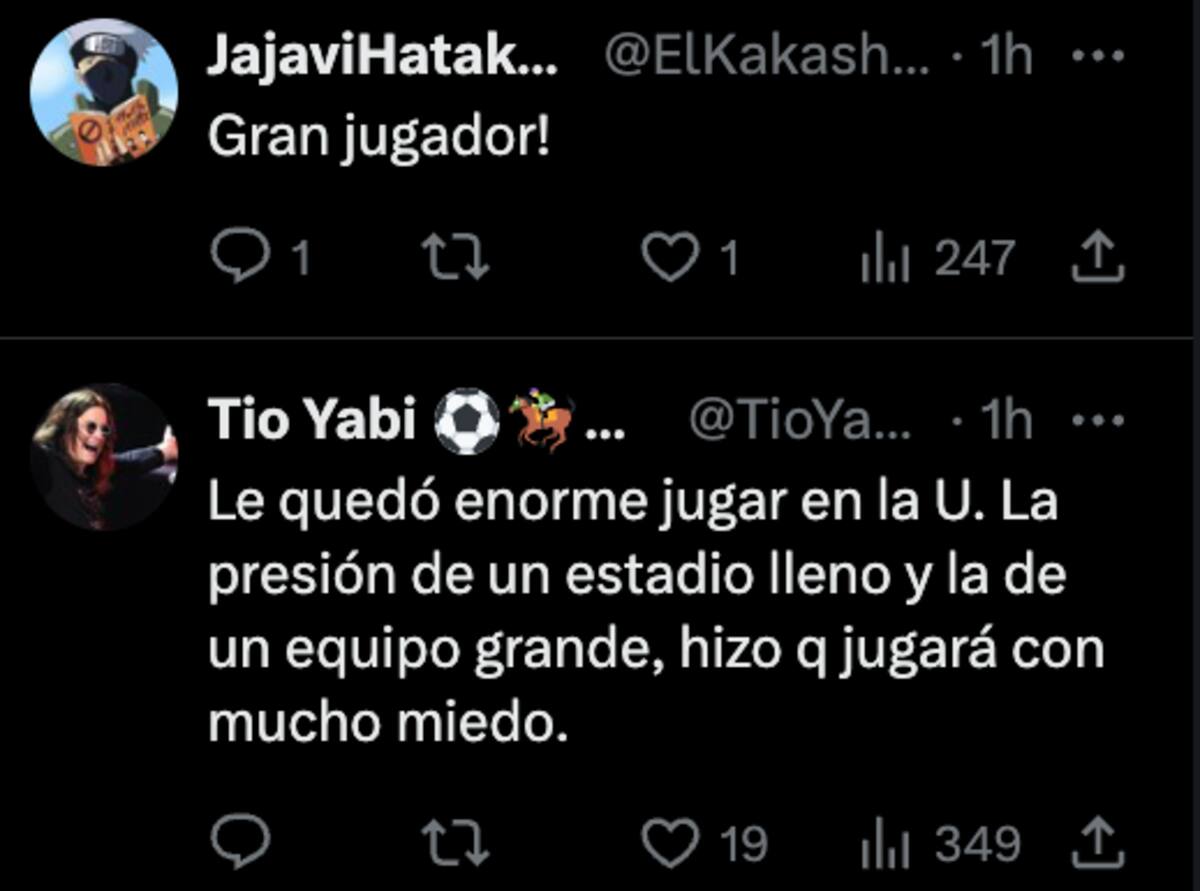 Comentarios de hinchas en la presentación de Gonzalo Montes.