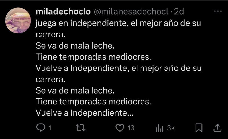 La campaña de hinchas de Independiente para conseguir el retorno de Leandro Fernández.