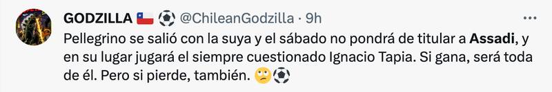 Hinchas de la U molestos en redes sociales.