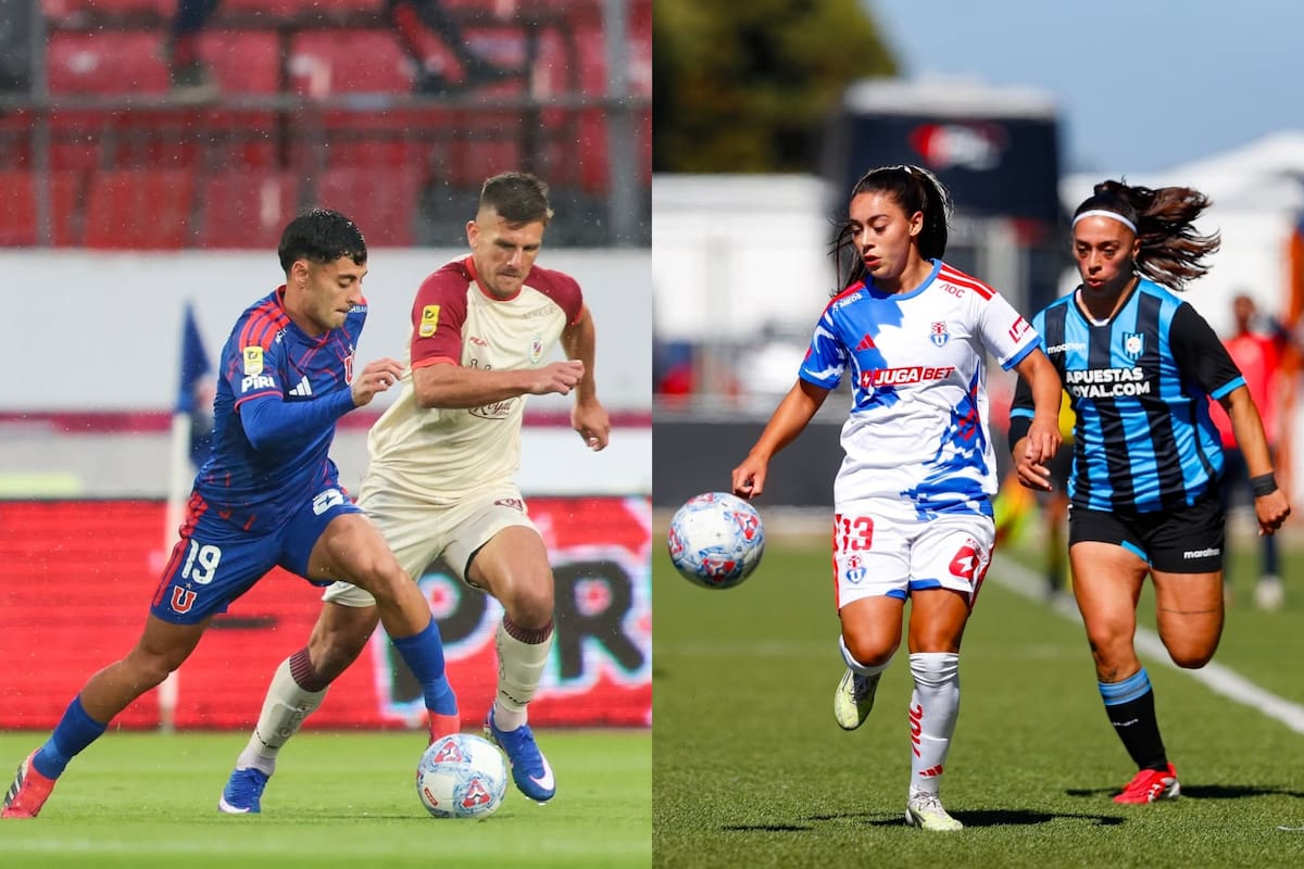 La rama masculina y femenina del club jugarán el próximo domingo. Fotos: @udechileoficial y @udechilefemenino en Instagram.