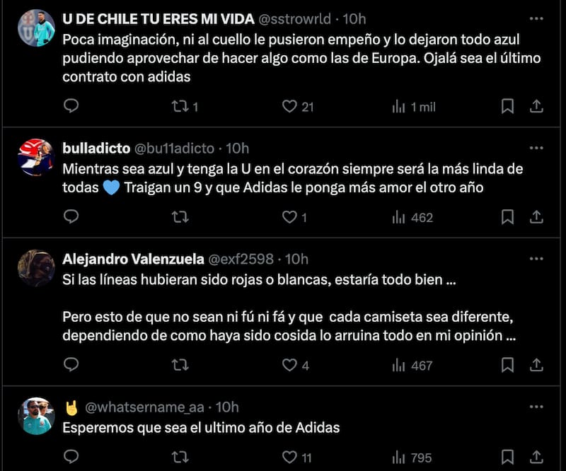 Hinchas molestos por la nueva camiseta.