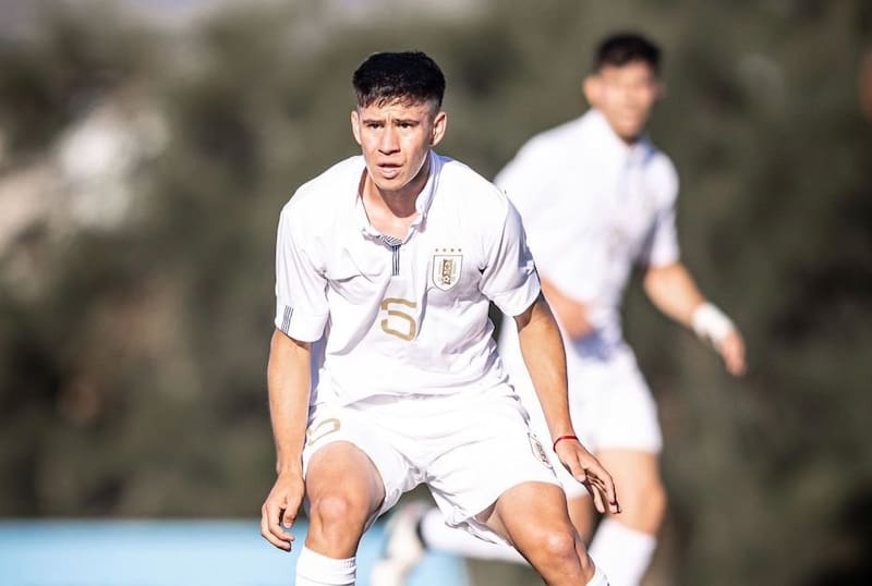 Marco Oroná, en la Selección Sub-20 de Uruguay.
