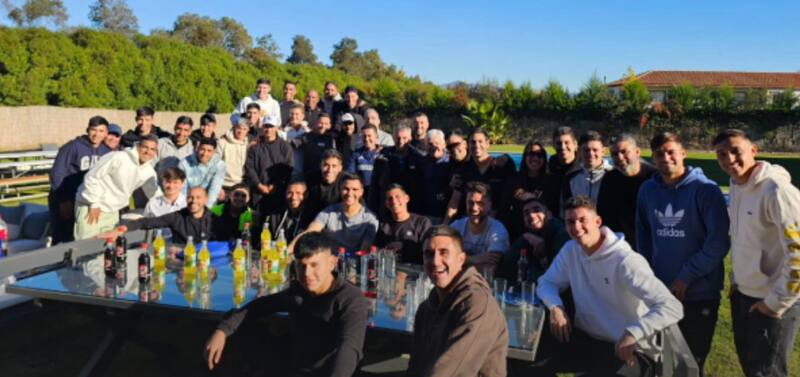 Marcelo Díaz invitó al plantel de la U a un asado en su casa.