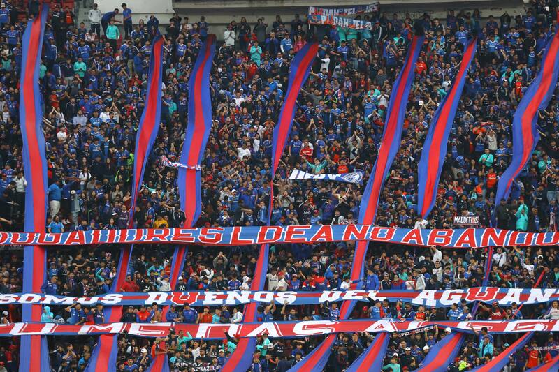 Hinchas de Universidad de Chile.