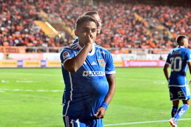 Nicolás Guerra marcó un gol con la U en la temporada 2024. Foto: Aton.
