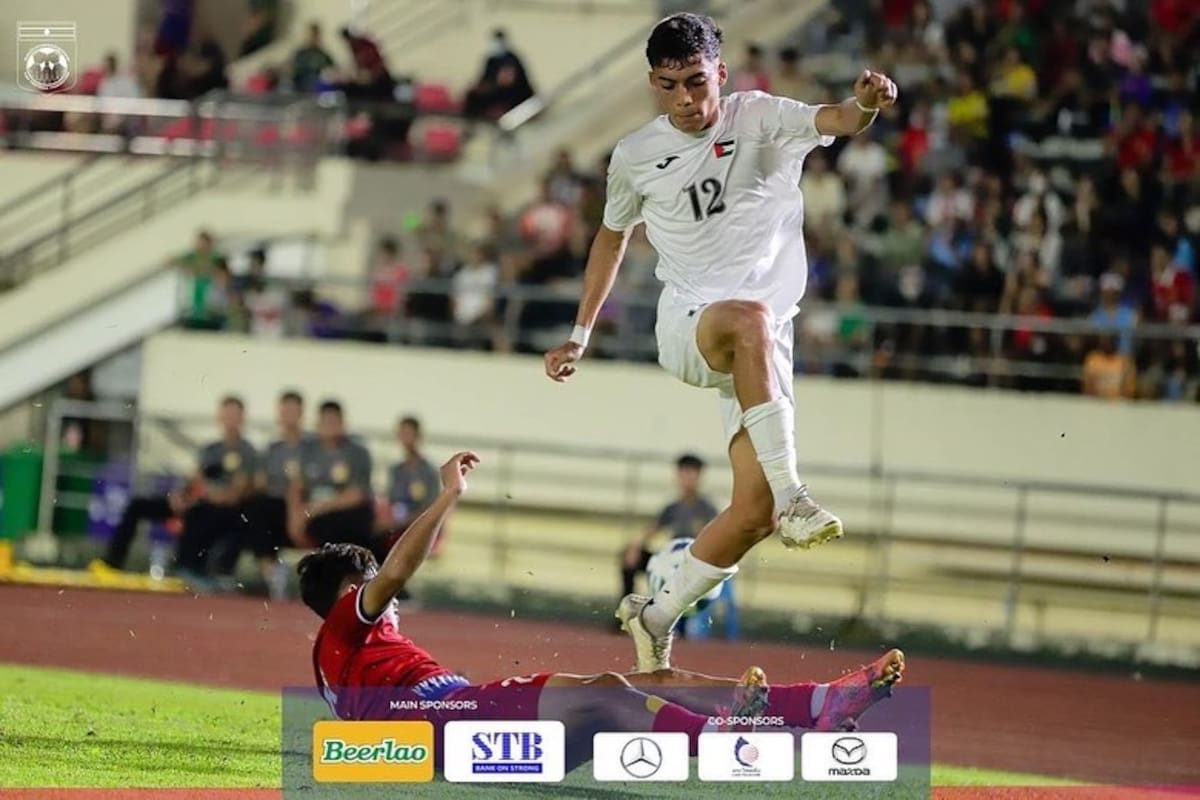 Zacarías Abuhadba jugando por Palestina.