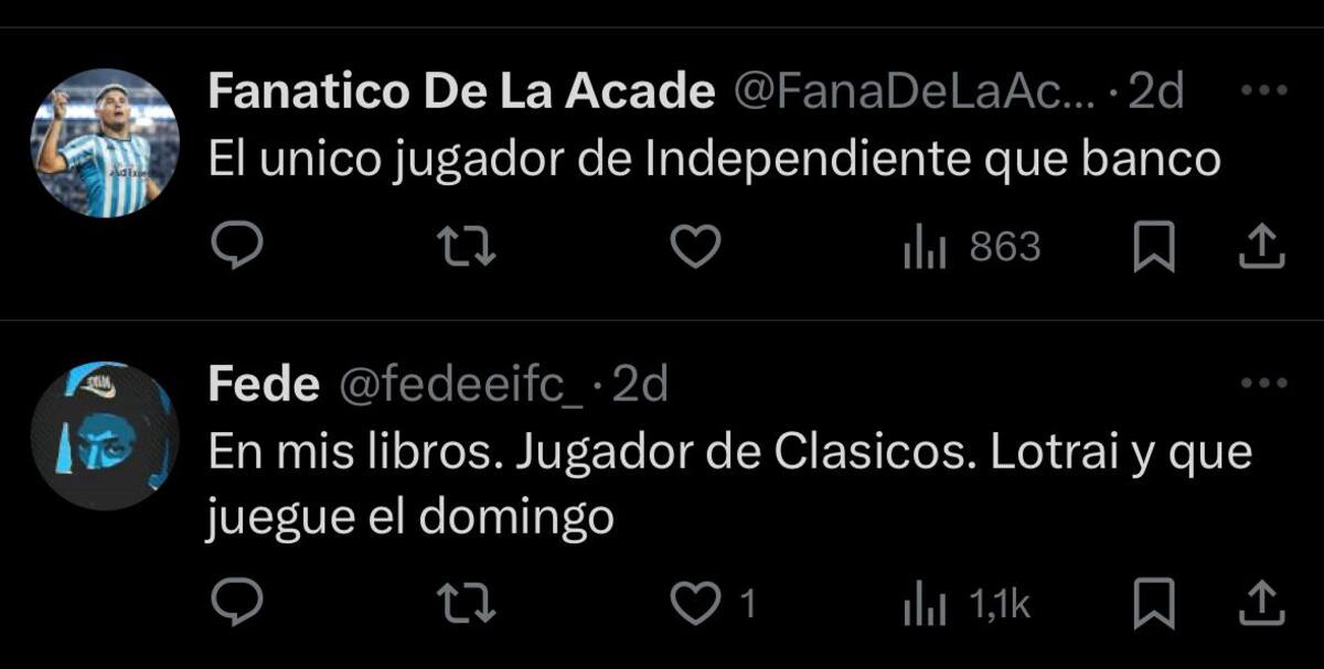 La campaña de hinchas de Independiente para conseguir el retorno de Leandro Fernández.