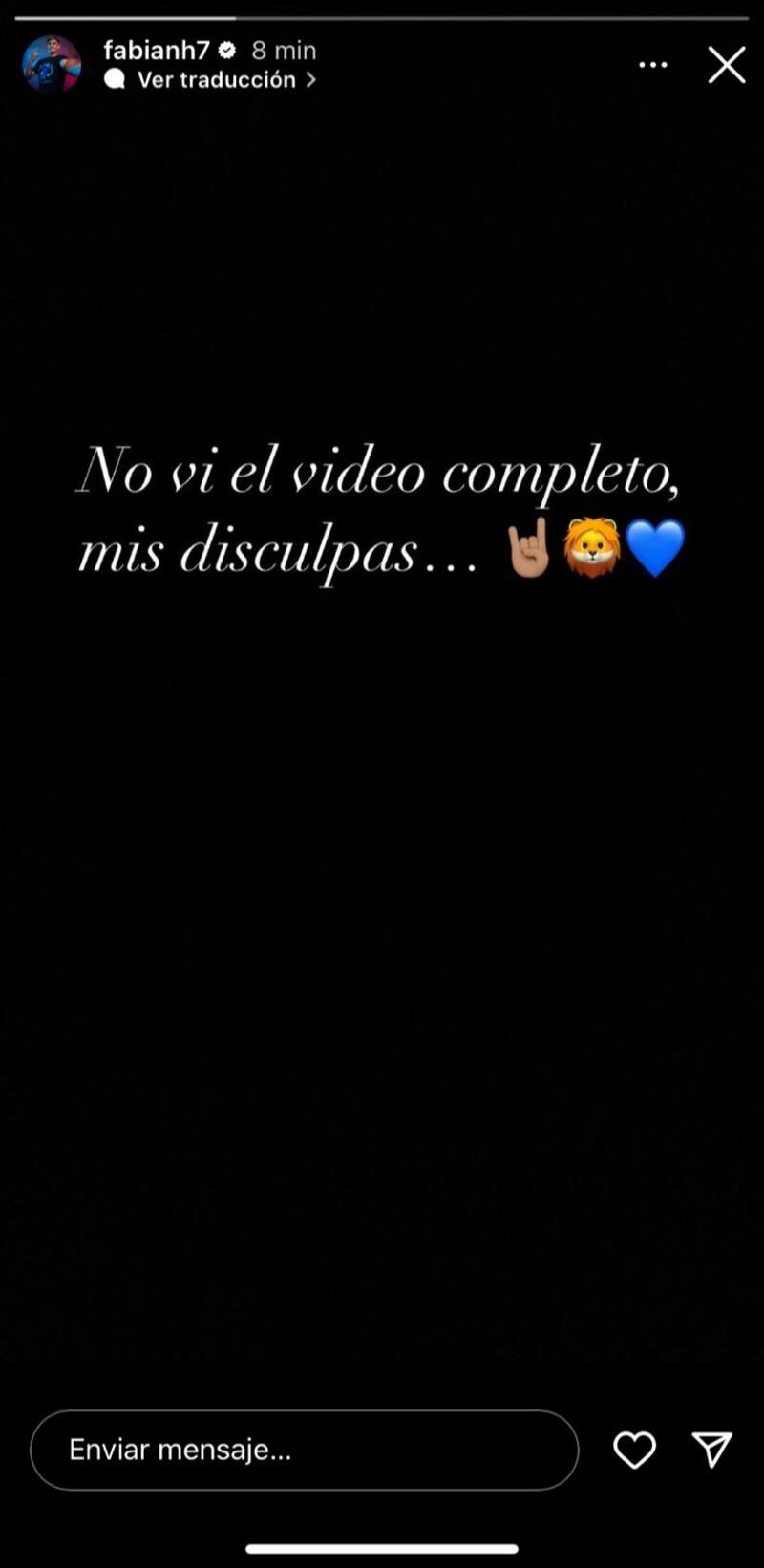 Fabián Hormazábal se disculpó en redes sociales.