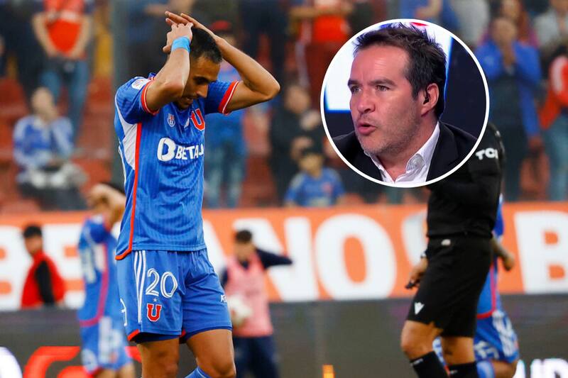 Federico Mateos lamentando una ocasión pérdida en el duelo de la U con Audax Italiano. Foto: Aton.