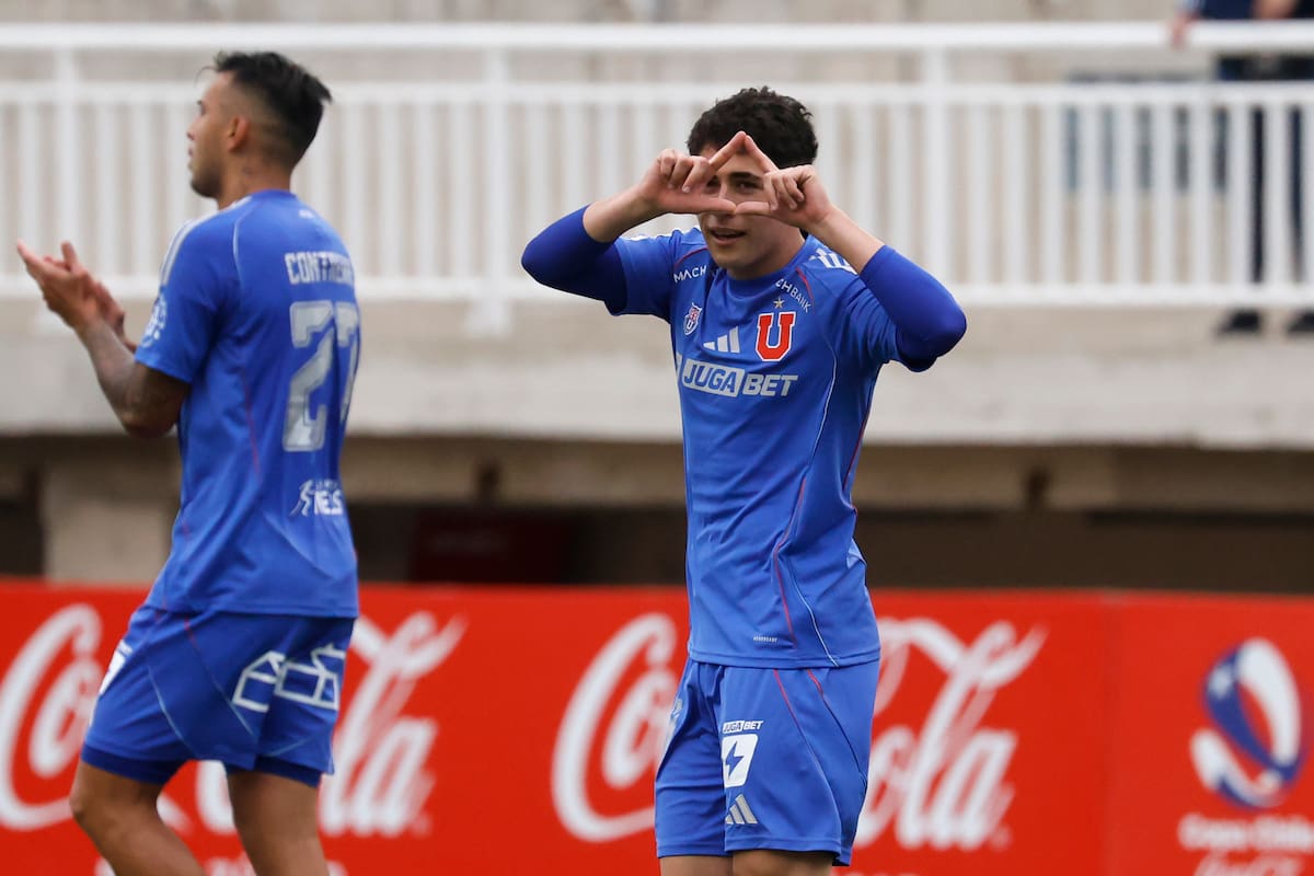 Flavio Moya marcó un gol en su debut en la U. Foto: Aton.