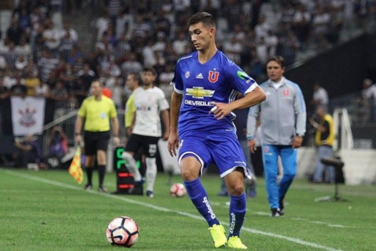 Valentín Castellanos en su debut en la U.