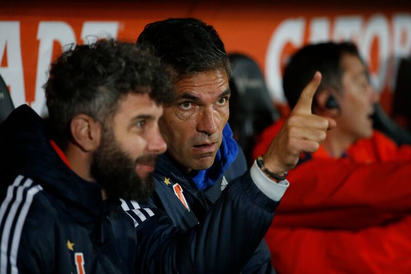 Mauricio Pellegrino en el duelo de la U con O'Higgins por Copa Chile. Foto: Aton.