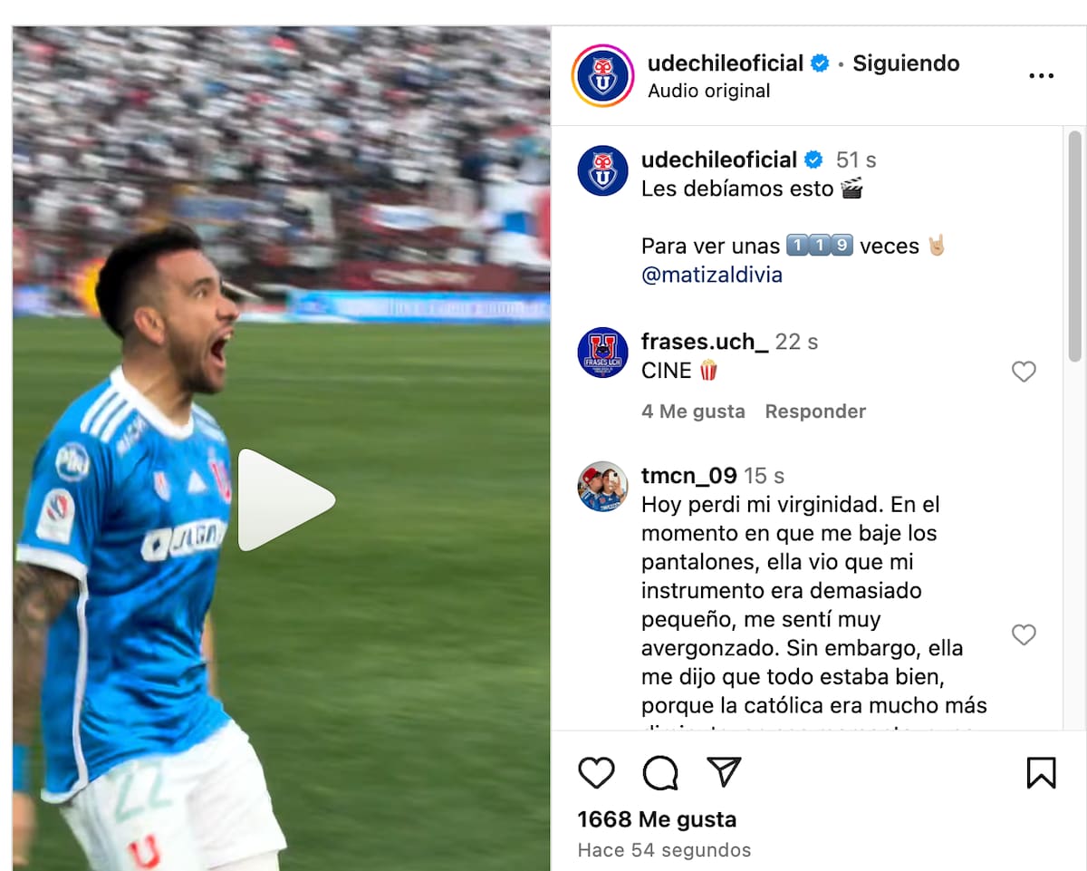 La burla de la U en Instagram.