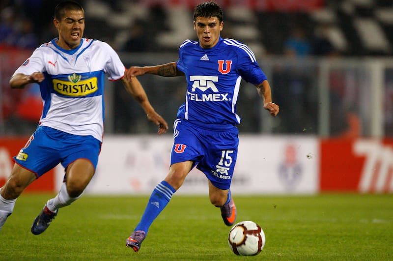 José Luis Silva jugando Copa Libertadores con la U.
