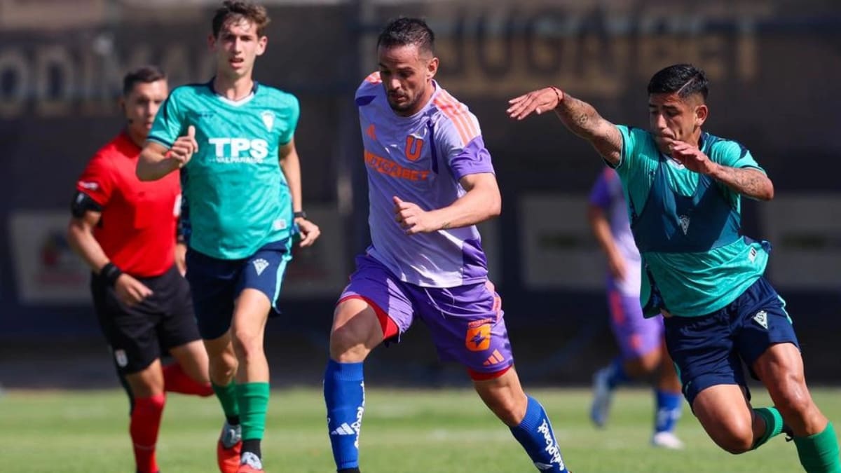 Con gran debut de Octavio Rivero: la U derrota en amistoso a Santiago Wanderers