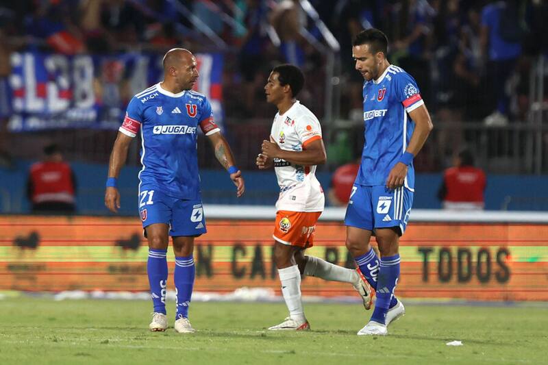 César Munder le anotó dos goles a la U, en el empate 2-2 en la primera rueda. Foto: Aton.