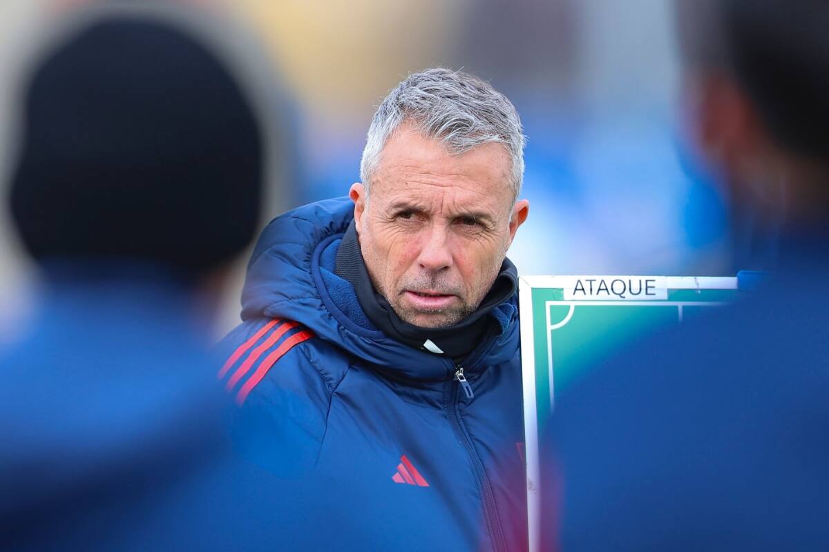 Gustavo Álvarez en la previa del duelo ante Iquique. Foto: Facebook UCH.