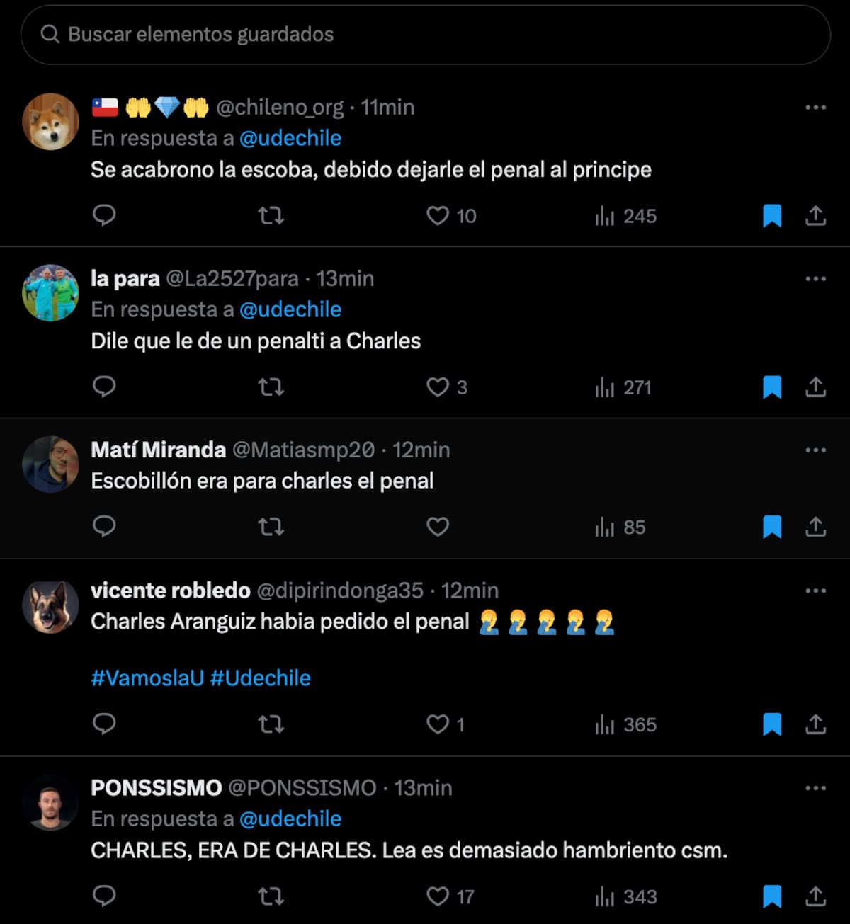 Hinchas de la U enfurecidos por penal fallado de Leandro Fernández: “Era para Charles Aránguiz”.