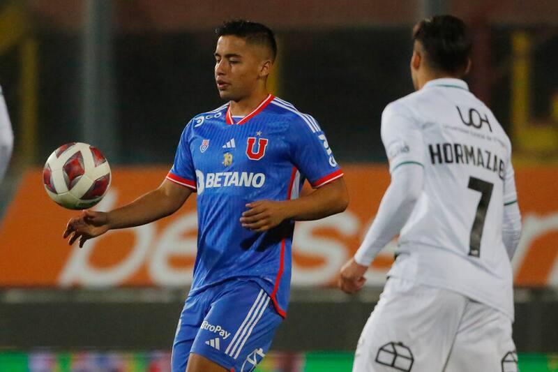 Nicolás Guerra en el partido de la U vs. O'Higgins. Foto: Aton.