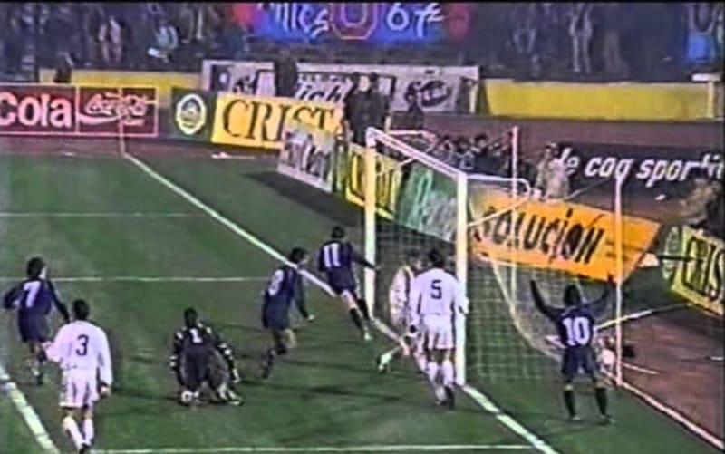 El gol de Fabián Guevara en el duelo de la U con Real Madrid.