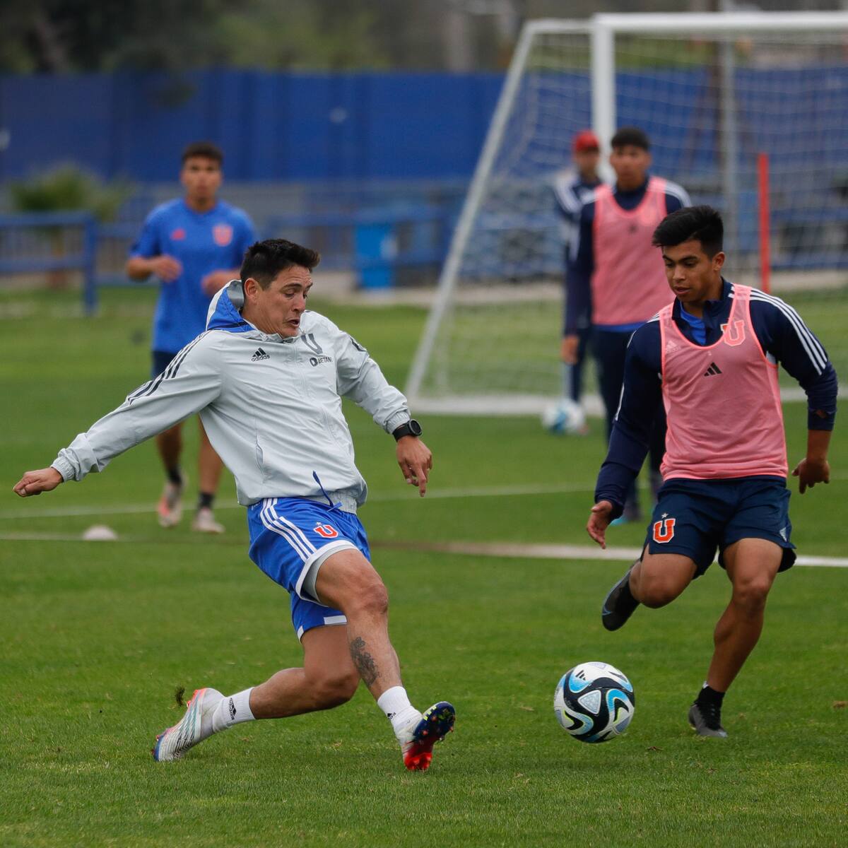 Matías Rodríguez entrena en la U. Foto: @udechile.
