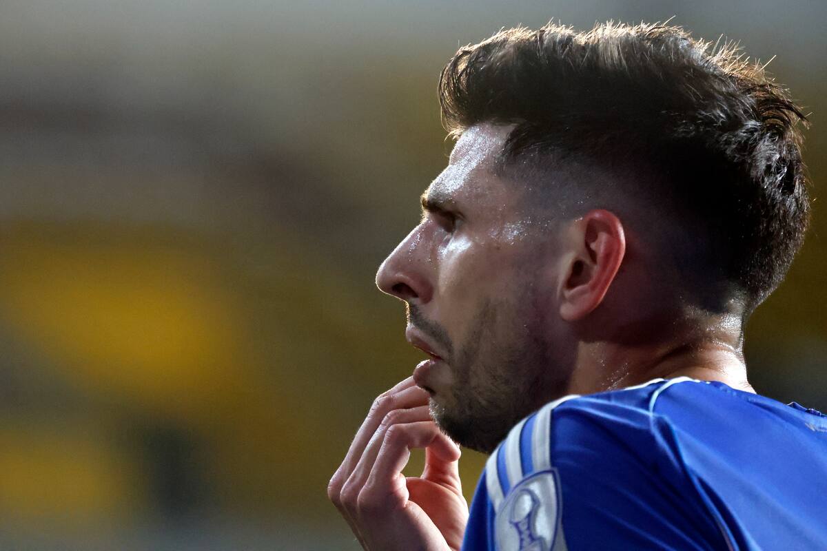 Lucas Di Yorio durante el partido de vuelta de los cuartos de final de la Copa Sudamericana.