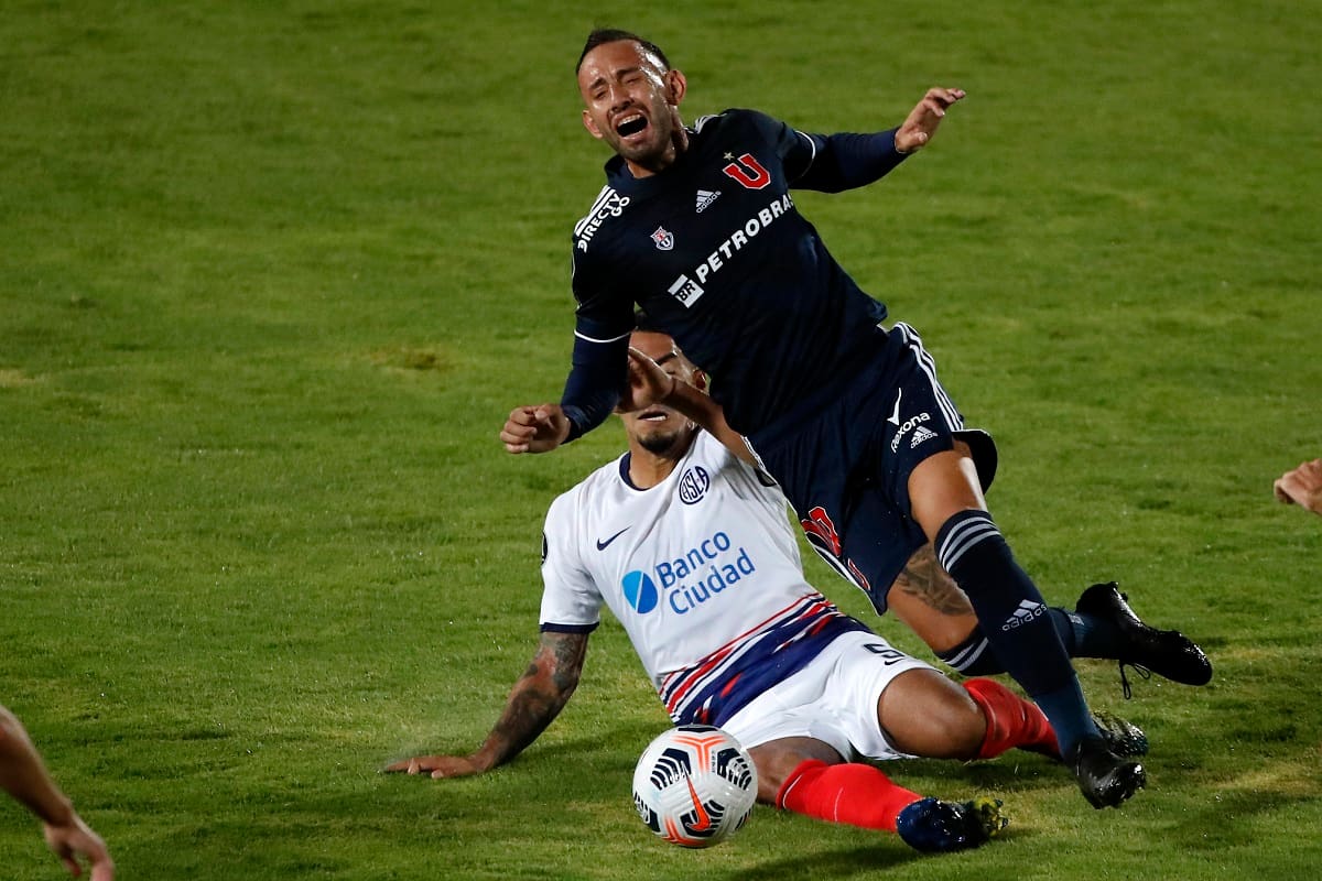 Universidad de Chile vs San Lorenzo en la Libertadores 2021. Agencia Aton