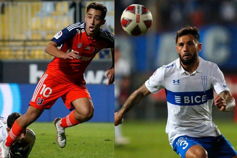 Universidad de Chile y Universidad Católica chocarán este domingo en el Biobío. Fotos: Agencia Aton.
