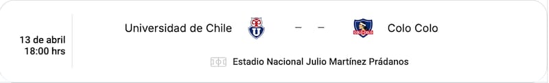 Jugarán el domingo 13 de abril en el Nacional.