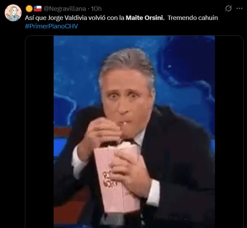 Usuarios de redes sociales reaccionaron a la reconciliación de Maite Orsini y Jorge Valdivia a través de memes.
