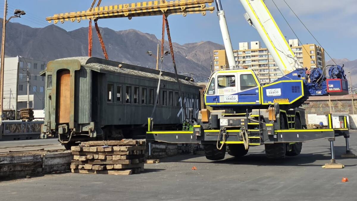 Imperdible panorama: cuatro vagones del tren Antofagasta - Bolivia serán exhibidos en Santiago