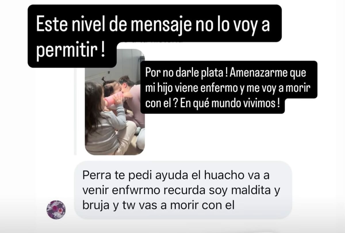 La bailarina expuso cruel comentario en sus redes sociales.