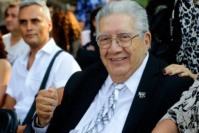 Santiago, 12 de Febrero 2023.
Se realiza ceremonia de los 482 aos de la fundacin de la ciudad de Santiago, realizada en la terraza Caupolican en el cerro Santa Lucia.
Javier Salvo/ Aton Chile