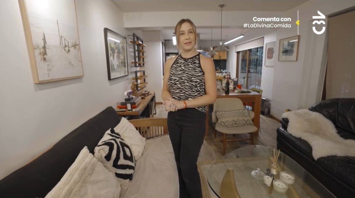 Un ángulo distinto de la casa de Valetina Saini.