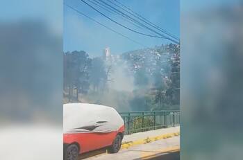 Incendio forestal afecta a sector de Cerro Alegre en Valparaíso