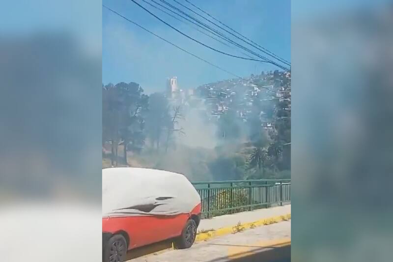 Reportan nuevo foco de incendio en Cerro Alegre.