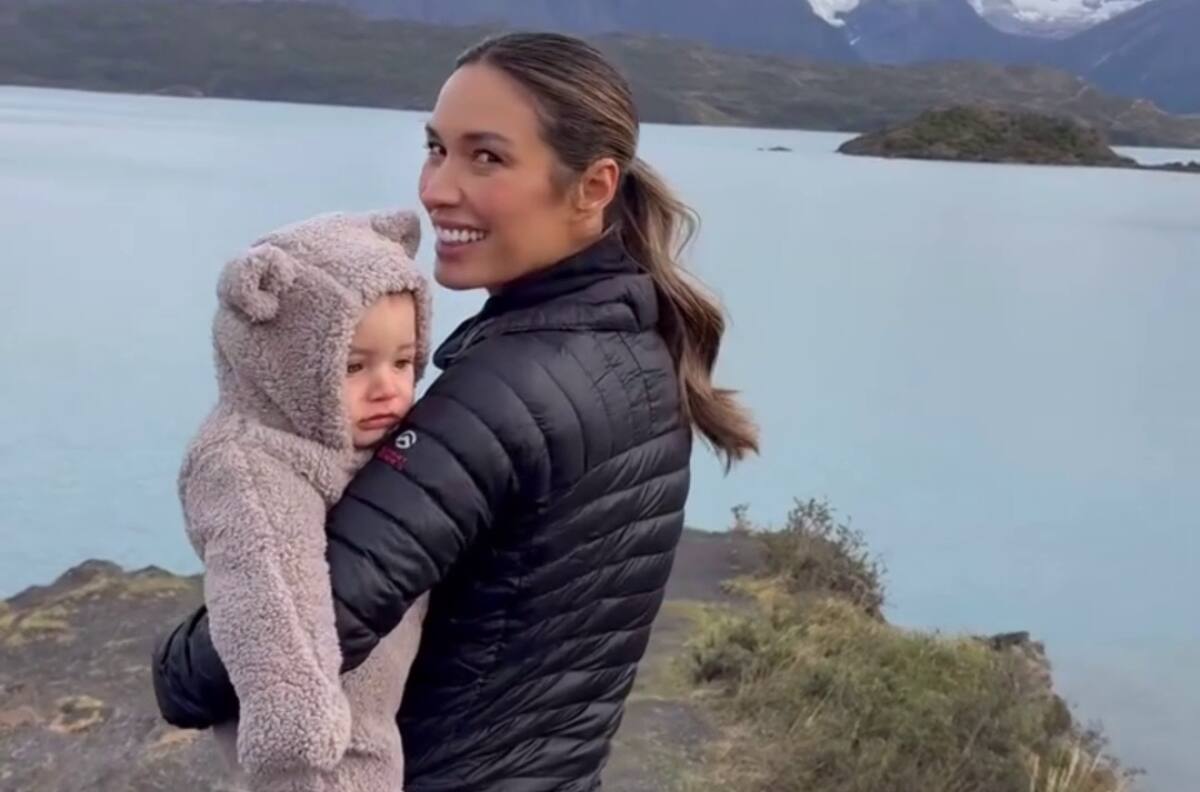 La sorprendente travesía de Vanesa Borghi recorriendo las Torres del Paine con su hijo de ocho meses a cuestas