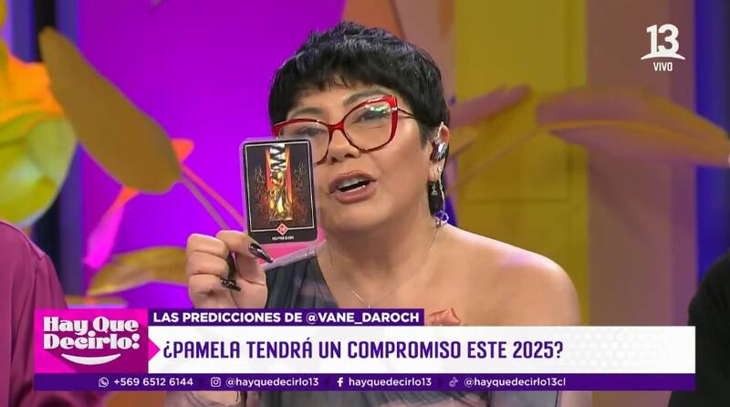 La medium repasó las cartas y sus significado al final del programa. Créditos Hay Que Decirlo.