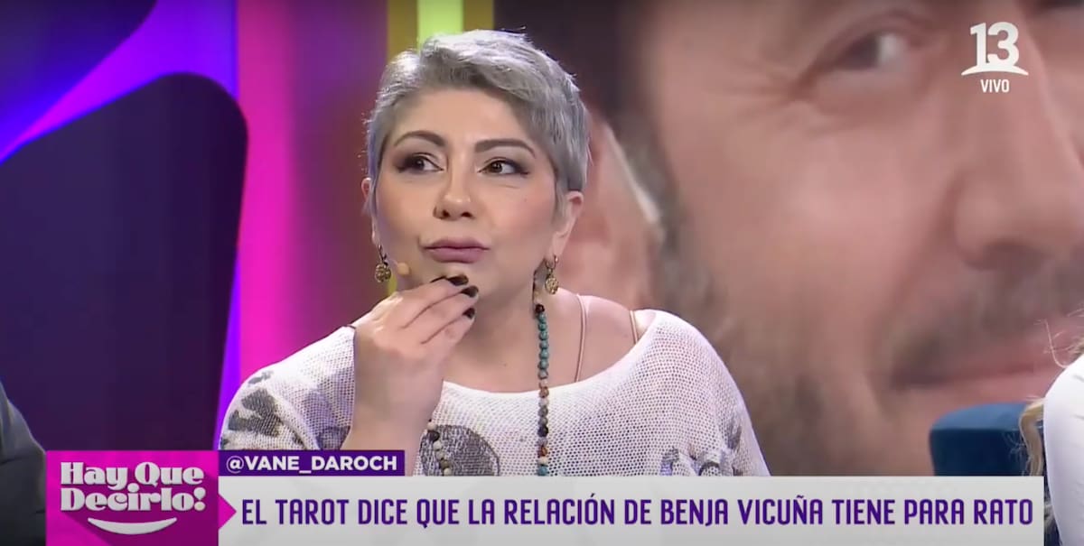 Vanessa Daroch predice futuro amoroso de Benjamín Vicuña.
