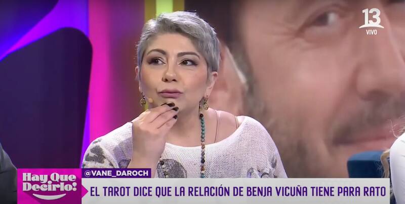Vanessa Daroch predice futuro amoroso de Benjamín Vicuña.