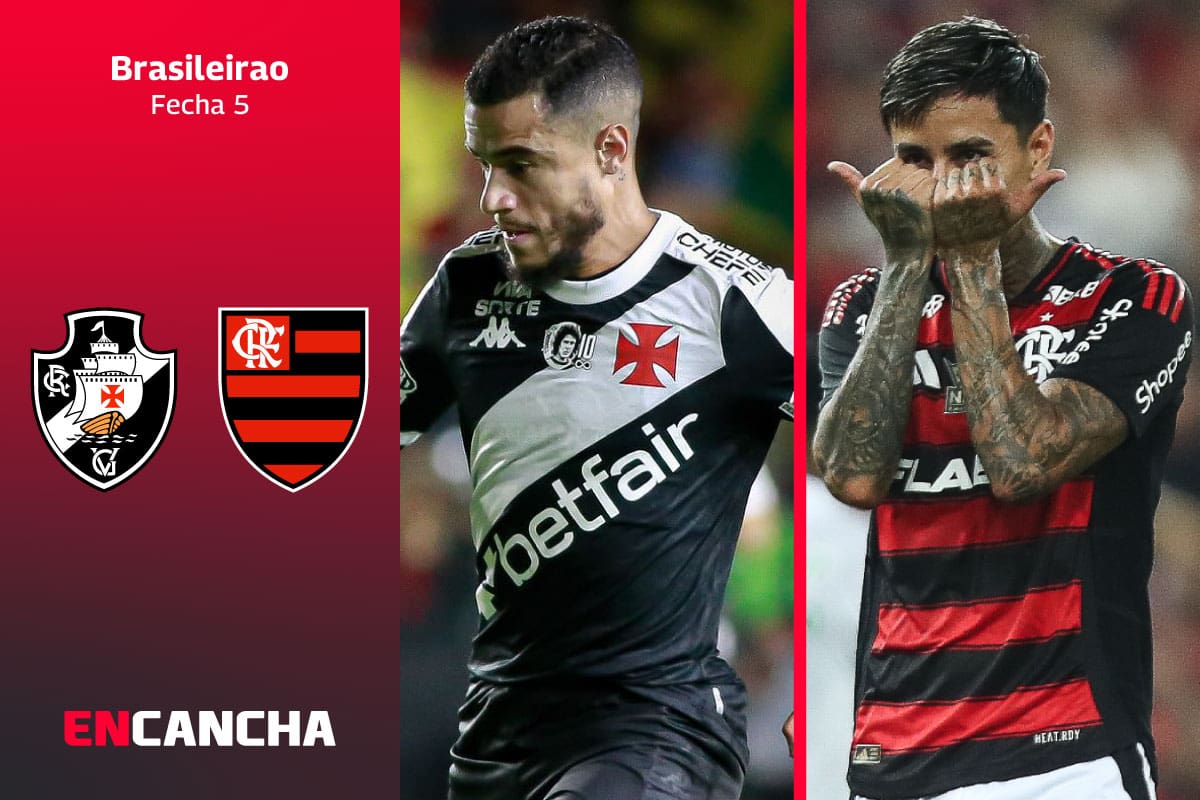 por la fecha 5 del Brasileirao. Foto: RRSS de Vasco da Gama y Flamengo.