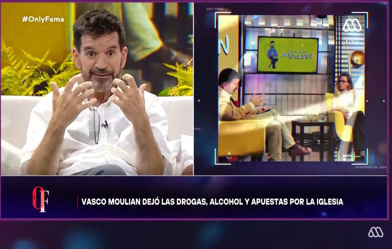 Vasco Moulian reapareció en "Only fama"