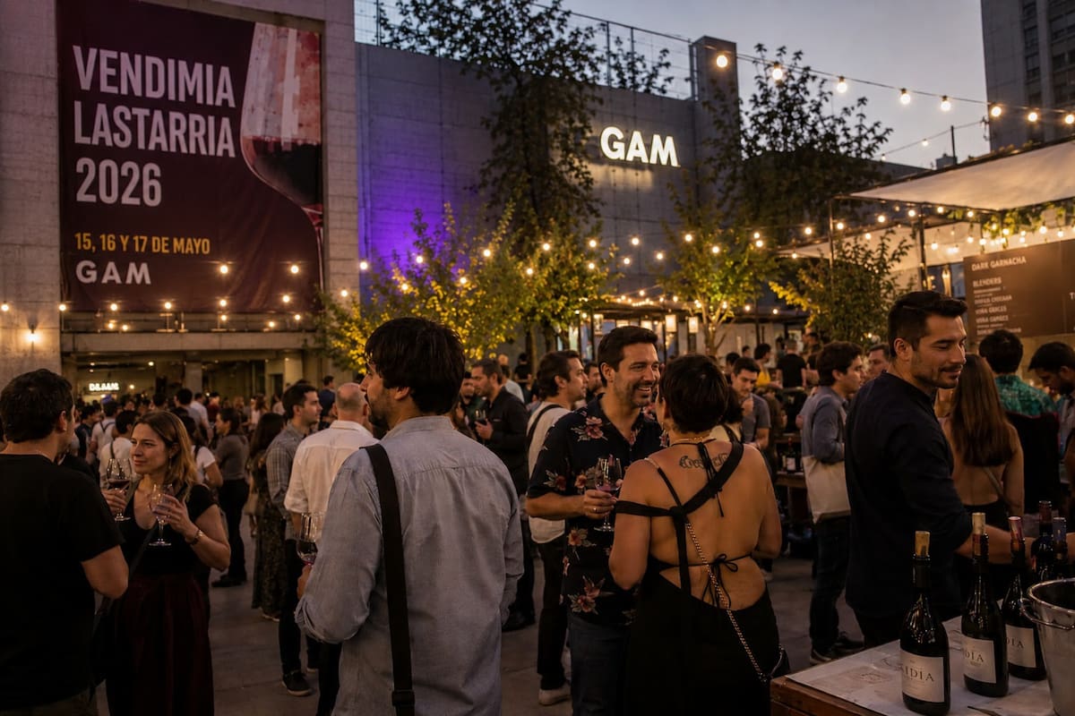 Esta gran fiesta del vino se llevará a cabo en el Centro Cultural GAM, en pleno centro de Santiago. Foto: vendimialastarria.cl