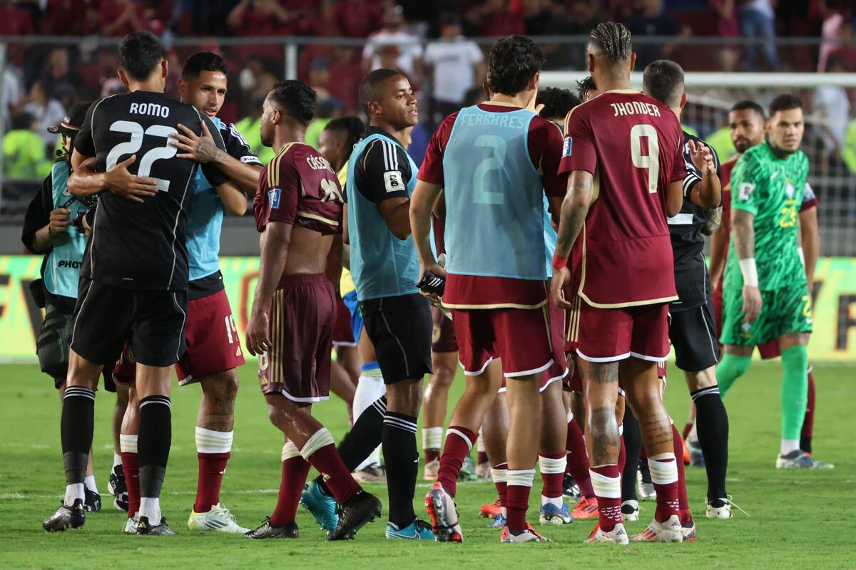 llega con confianza a Santiago para dar el batacazo contra La Roja tras empatarle a Brasil en Maturín. (Foto: EFE)